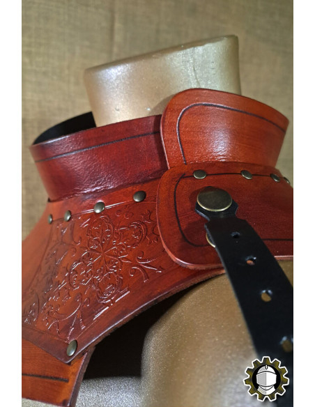 Medieval leather gorget model Senua,...