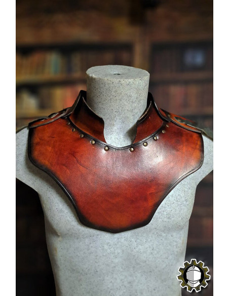 Medieval leather gorget model Cicero,...