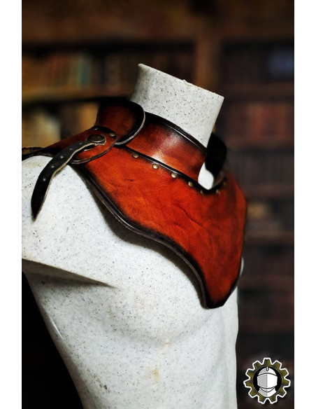 Medieval leather gorget model Cicero,...