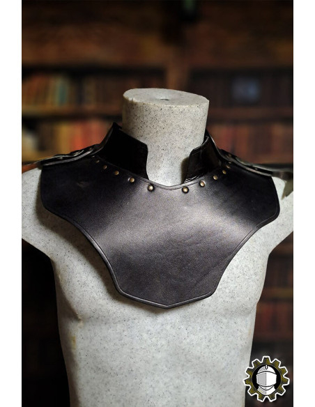 Medieval leather gorget model Cicero,...