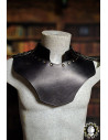 Medieval leather gorget model Cicero, black color