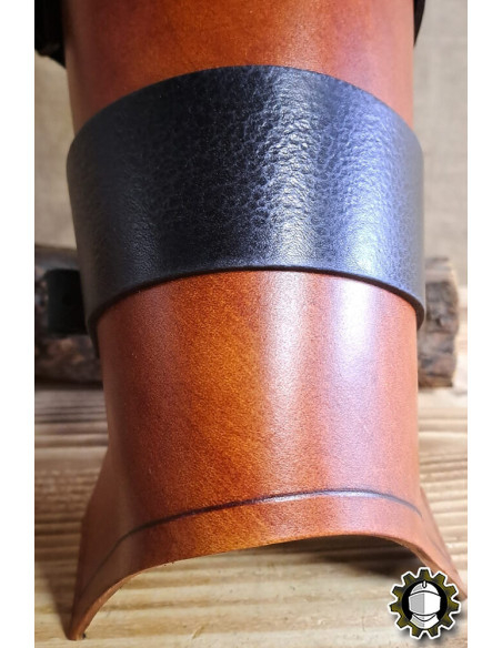 Medieval leather greaves model...