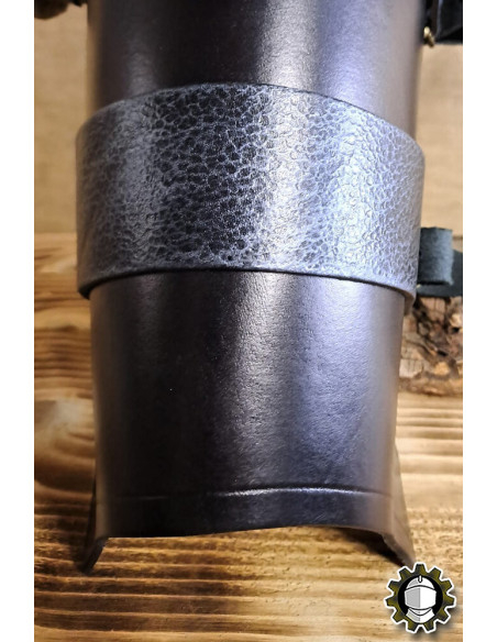 Medieval leather greaves model...