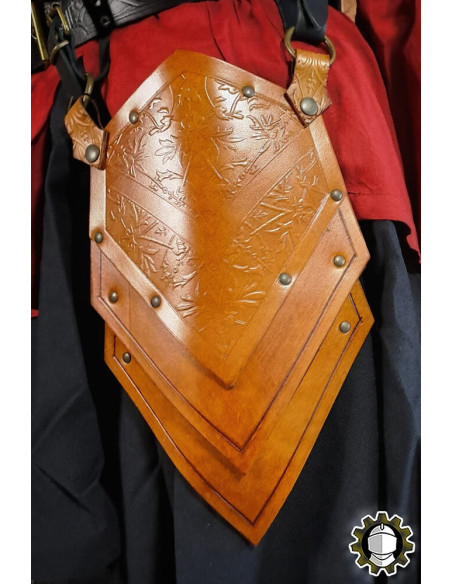 Medieval leather pouches model Senua,...