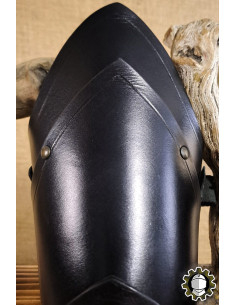 Medieval leather bracelets model Jerome, black 2