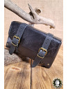 Medieval leather bag model Altair, black