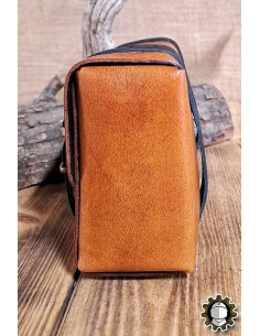 Medieval leather bag model Altair, brown 2