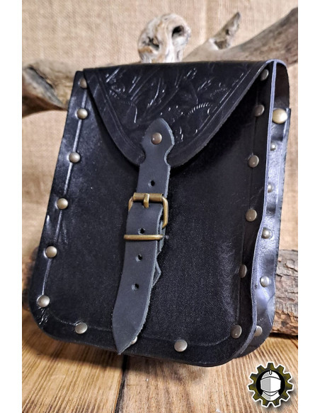 Medieval leather bag model Jerome,...