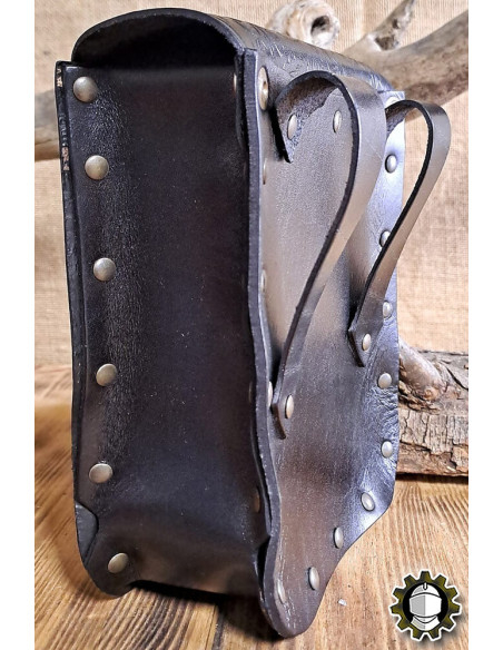 Medieval leather bag model Jerome,...