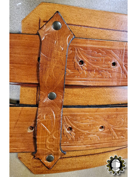 Wide medieval leather belt model...