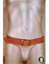 Medieval leather belt model Severian, brown