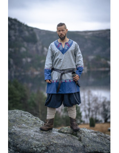 Freydis Viking Tunic in Blue-Grey