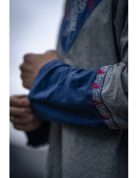 Freydis Viking Tunic in Blue-Grey Freydis Viking Tunic in Blue-Grey