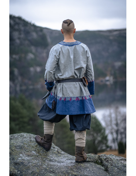 Freydis Viking Tunic in Blue-Grey Freydis Viking Tunic in Blue-Grey