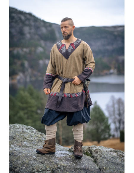 Freydis Viking Tunic in Sand Color
