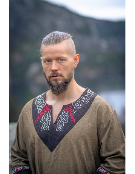 Freydis Viking Tunic in Sand Color