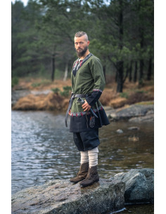 Freydis Viking Tunic in Olive Green