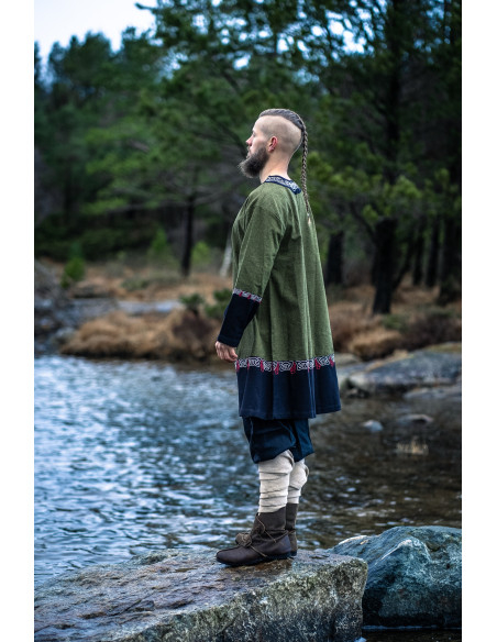Freydis Viking Tunic in Olive Green