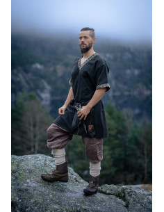 Short Viking Tunic Model Loki, Black