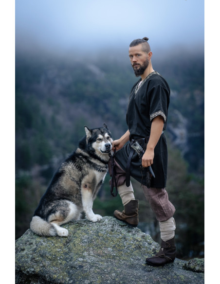 Short Viking Tunic Model Loki, Black