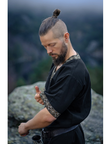 Short Viking Tunic Model Loki, Black