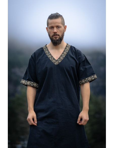Short Viking Tunic Model Loki, Black