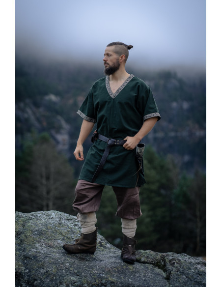 Short Viking Tunic Model Loki, Olive...