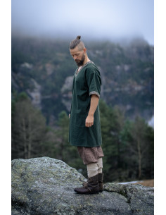 Short Viking Tunic Model Loki, Olive Green 2