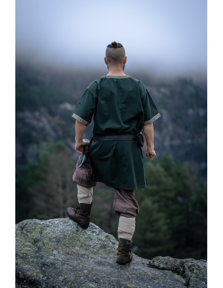 Short Viking Tunic Model Loki, Olive...