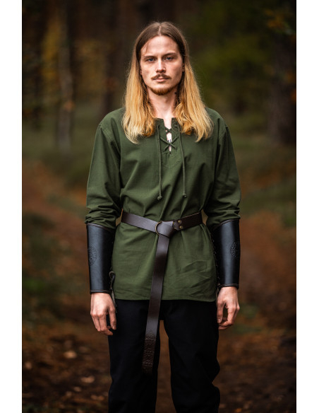 Medieval shirt for men model Otto, green