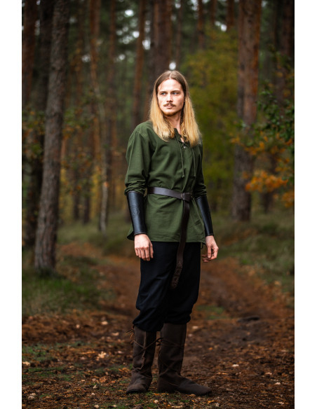 Medieval shirt for men model Otto, green