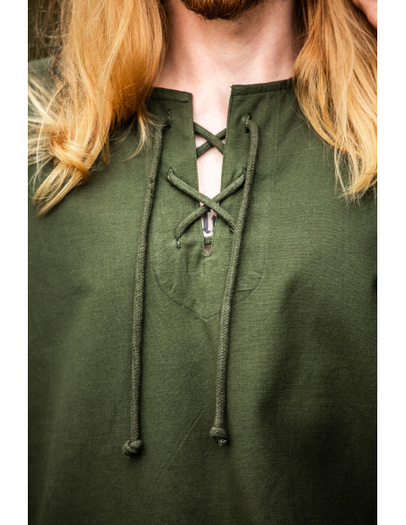 Medieval shirt for men model Otto, green