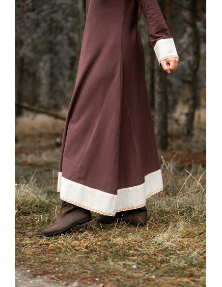 Viking Woman Dress Jorunn, Brown and...