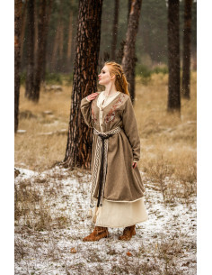 Women's Viking Coat Birka Skadi, Sand color 2