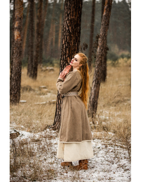Women's Viking Coat Birka Skadi, Sand...