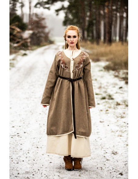 Women's Viking Coat Birka Skadi, Sand...