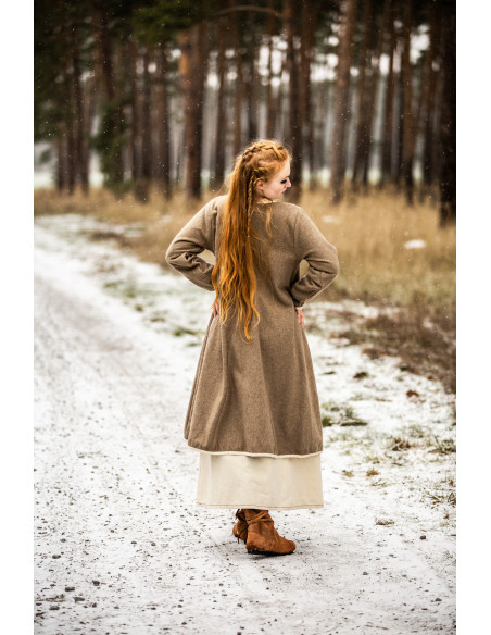Women's Viking Coat Birka Skadi, Sand...