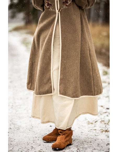 Women's Viking Coat Birka Skadi, Sand...