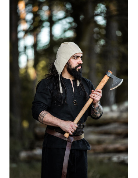 Cotton peasant crepe, natural white...