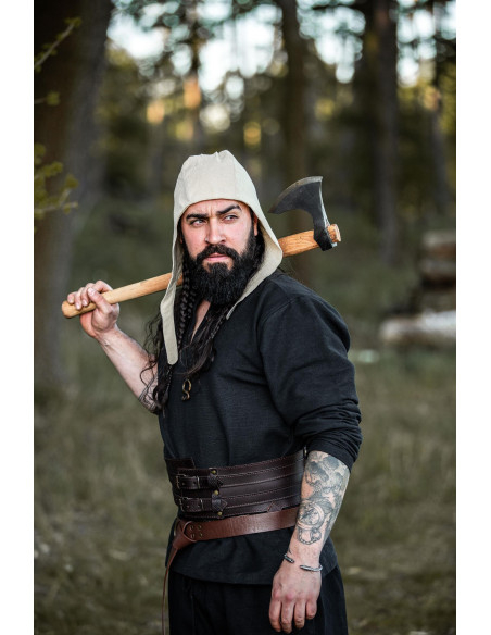 Cotton peasant crepe, natural white...