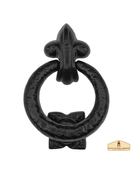 Medieval door knocker with a wrought...