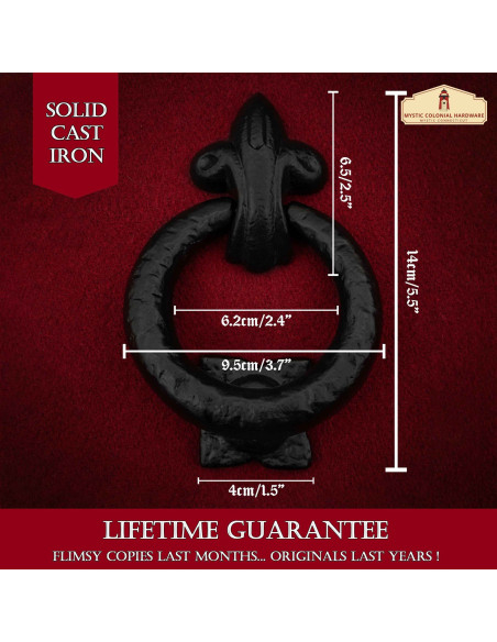 Medieval door knocker with a wrought...