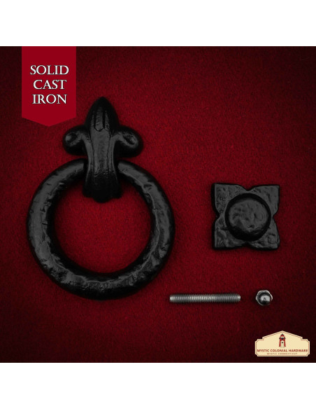 Medieval door knocker with a wrought...