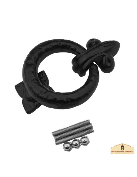 Medieval door knocker with a wrought...
