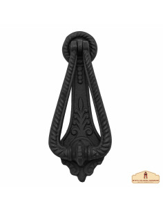 Medieval door knocker with a forged ring (17x7 cm.)