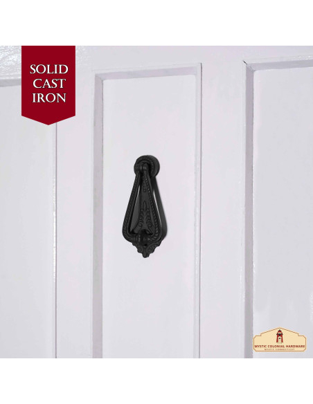 Medieval door knocker with a forged... Medieval door knocker with a forged...