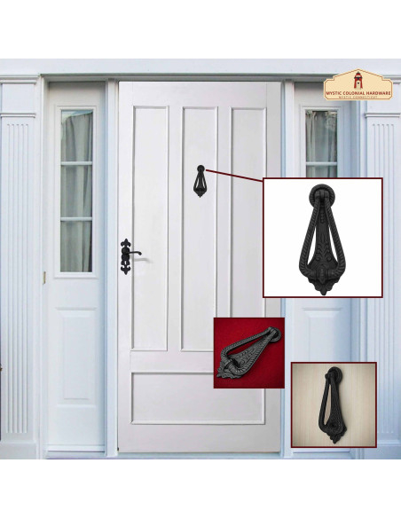 Medieval door knocker with a forged... Medieval door knocker with a forged...