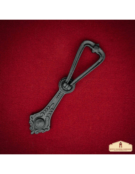 Medieval door knocker with a forged... Medieval door knocker with a forged...