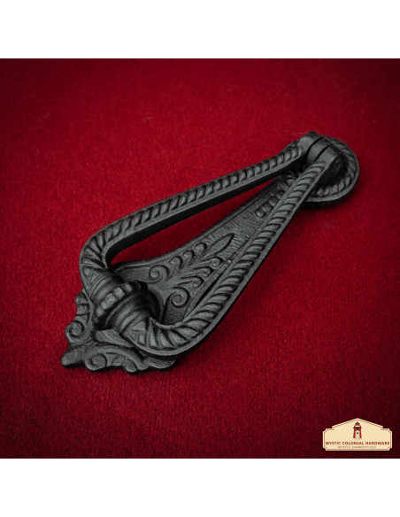 Medieval door knocker with a forged... Medieval door knocker with a forged...