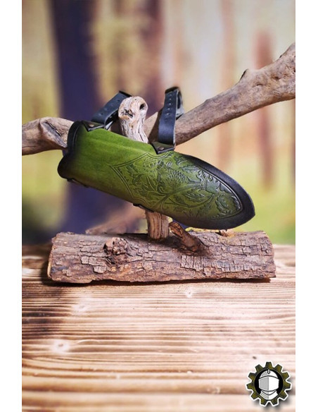 Medieval green leather belt model Jerome Medieval green leather belt model Jerome